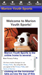 Mobile Screenshot of marionyouthsports.org